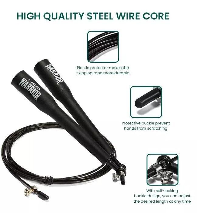 Box Rope Skipping Rope Boxing Speed Skipping Rope With Spare Cable & Carry Case – Budo Online