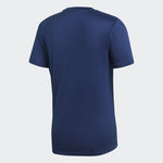 adidas Core 18 Mens Football T-Shirt Training Jersey Teamwear Fitness Blue