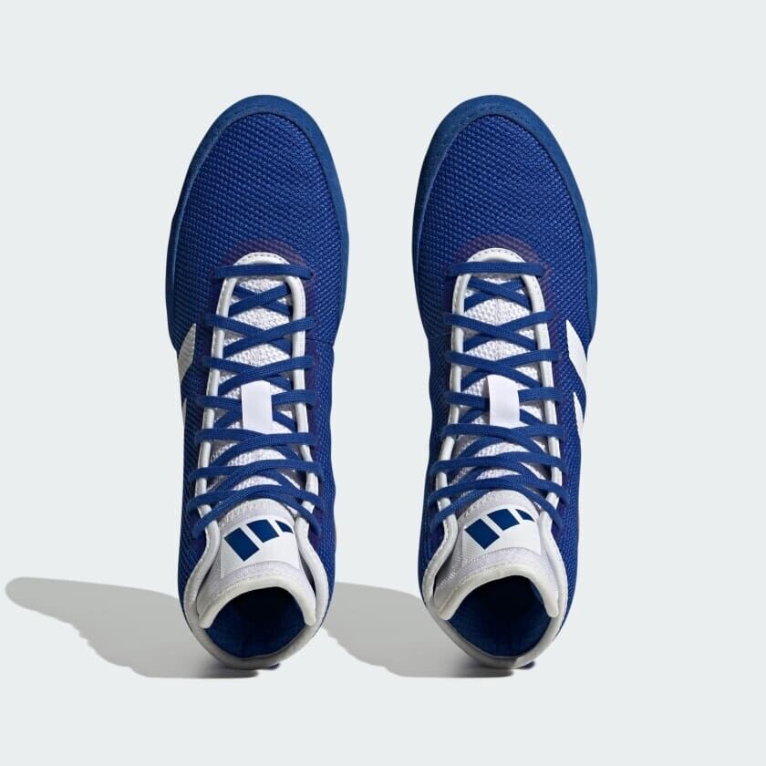adidas Mens Tech Fall 2.0 Blue Wrestling Shoes
