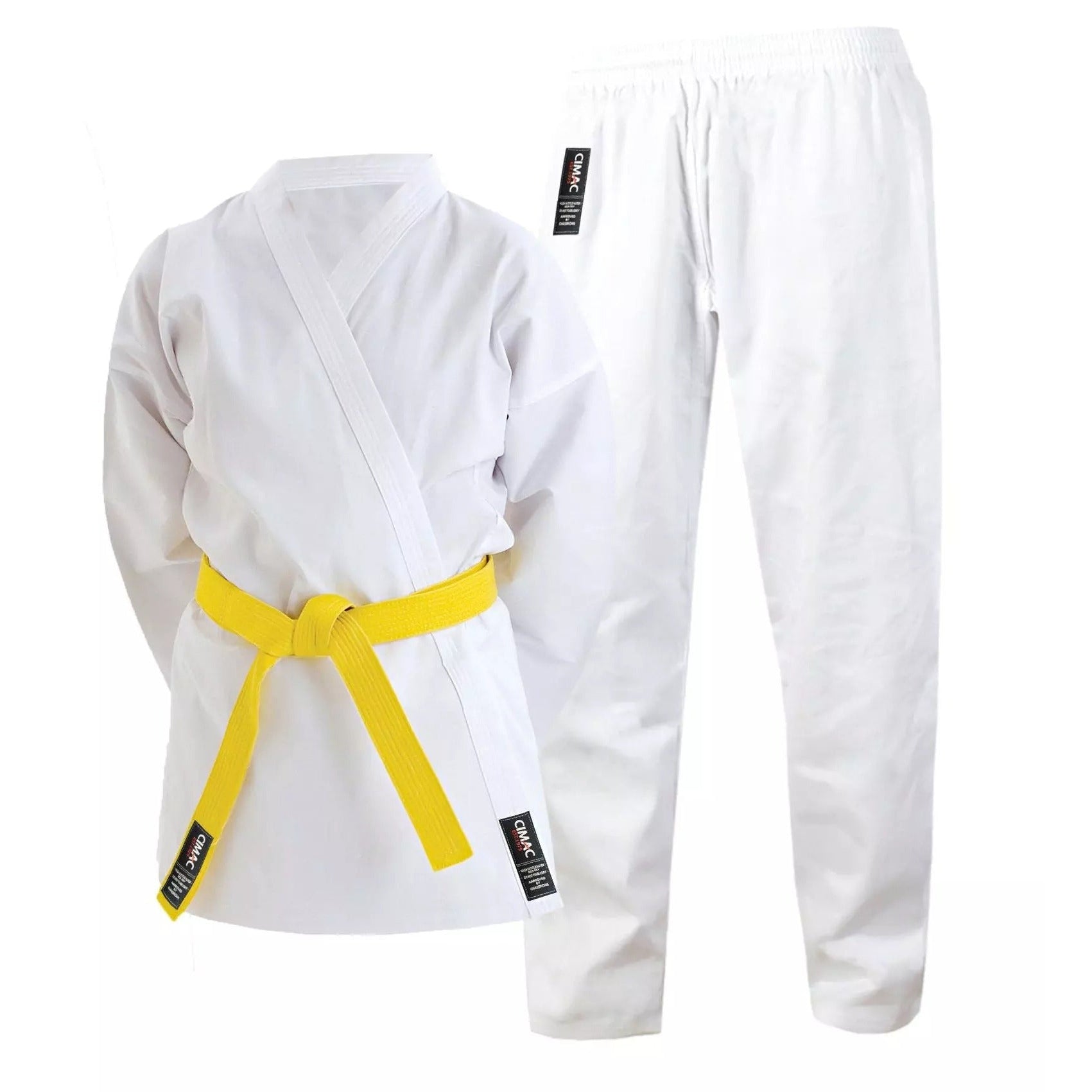Cimac Karate Gi 7oz Suit Youth & Adults With White Belt