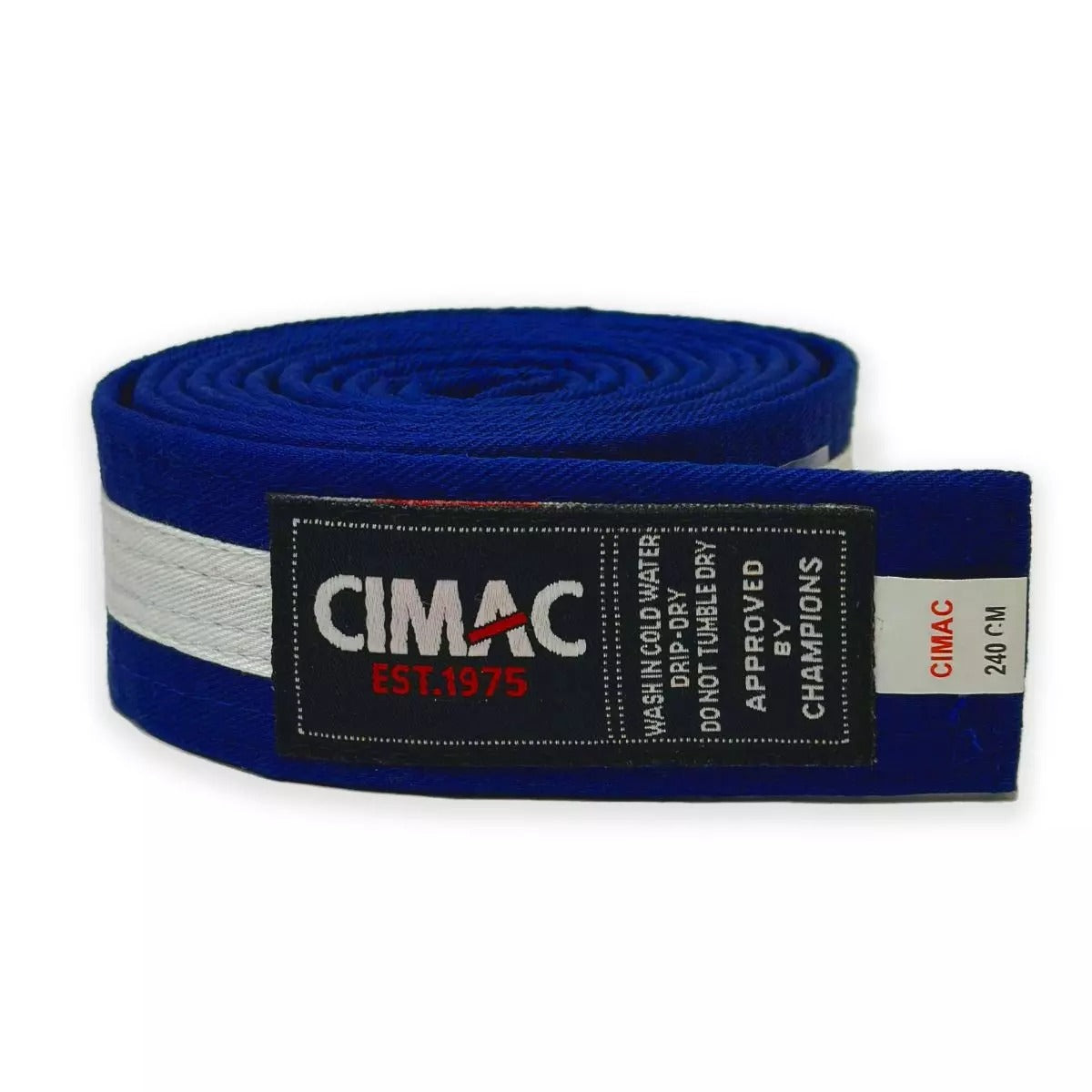 Cimac White Stripe Colour Karate Belt