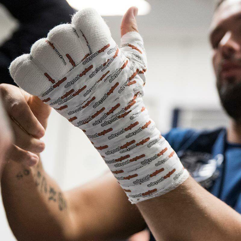 Raps Boxing x4 Empire Pro Tape 2.5 Boxing Wraps Printed White – Budo Online