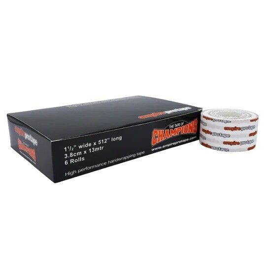 Empire Pro Tape Boxing Wraps Printed White