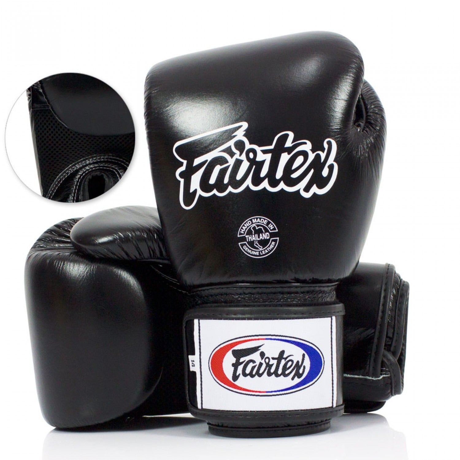 Fairtex BGV1-B Breathable Boxing Gloves Leather Muay Thai