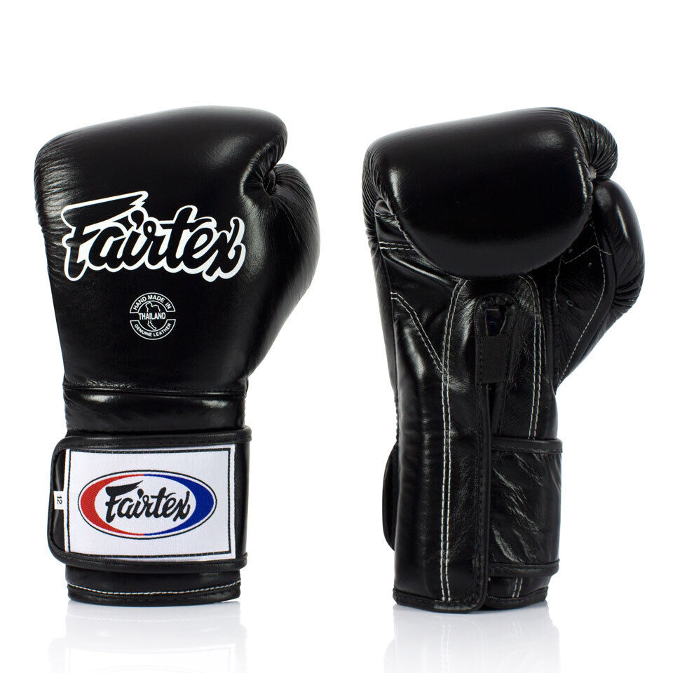 Fairtex BGV9 Boxing Gloves Mexican Muay Thai Black Kickboxing