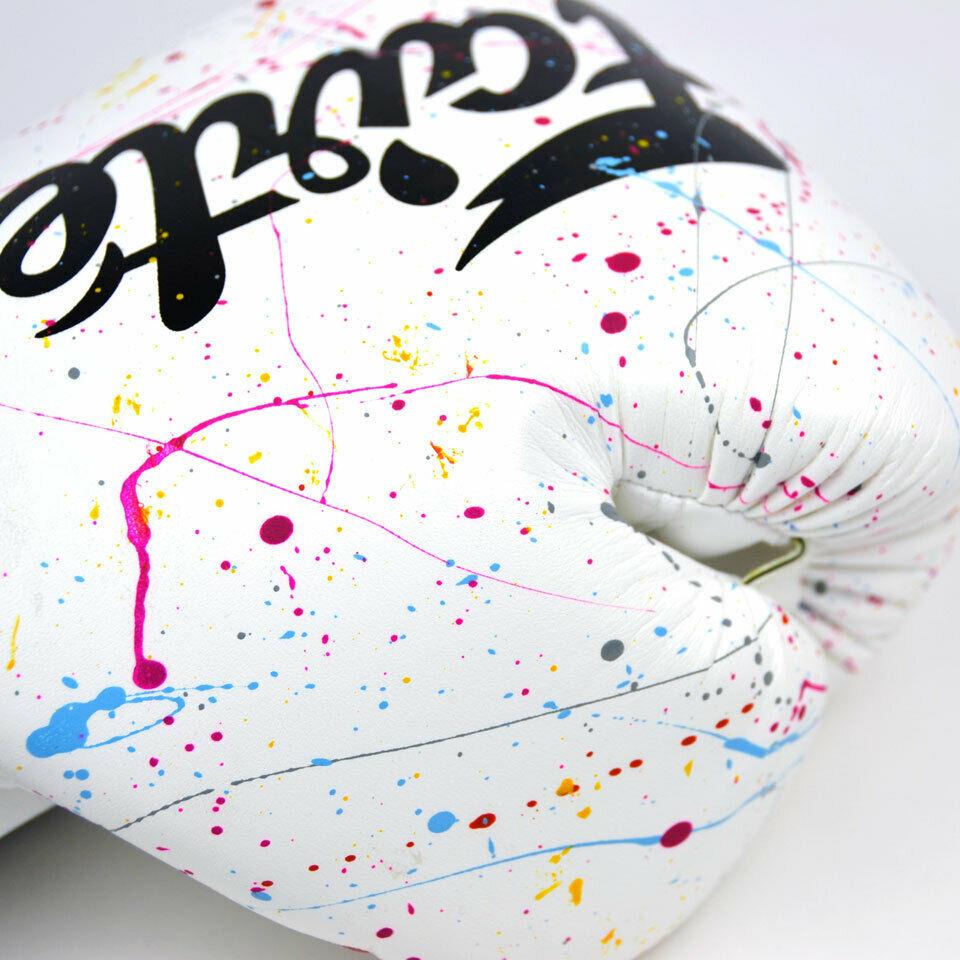 Fairtex Painter Boxing Gloves Muay Thai White Kickboxing