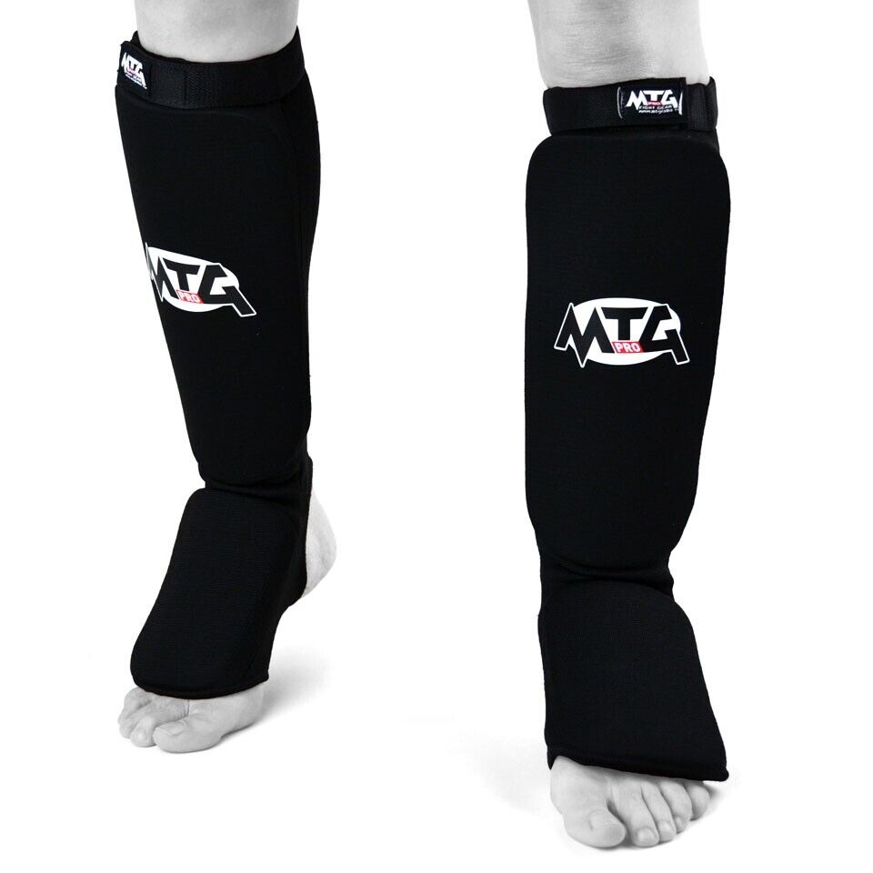 MTG Pro Shinguards Insteps Elasticated Muay Thai Karate - Budo Online