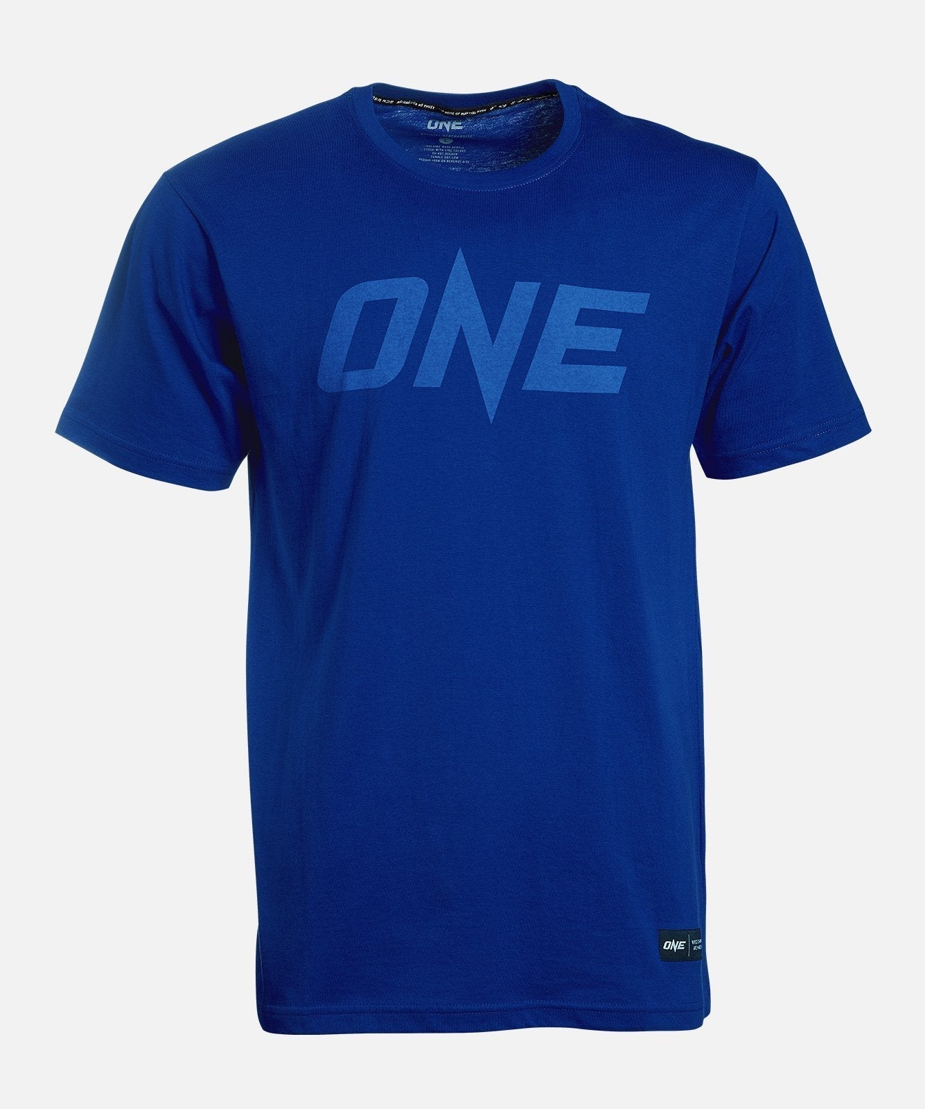 ONE Mens T-Shirt Blue MonotONE Logo MMA - Budo Online