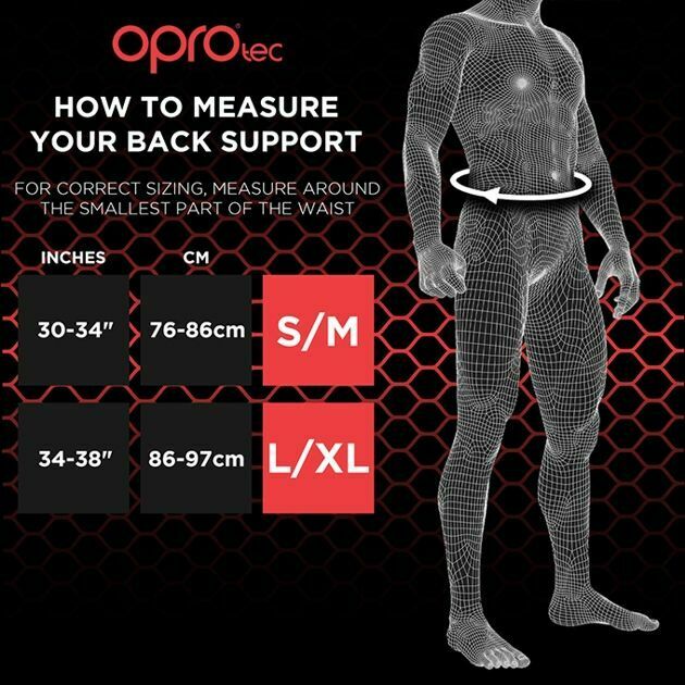 OPRO Oprotec Adjustable Back Support Neoprene Brace - Budo Online