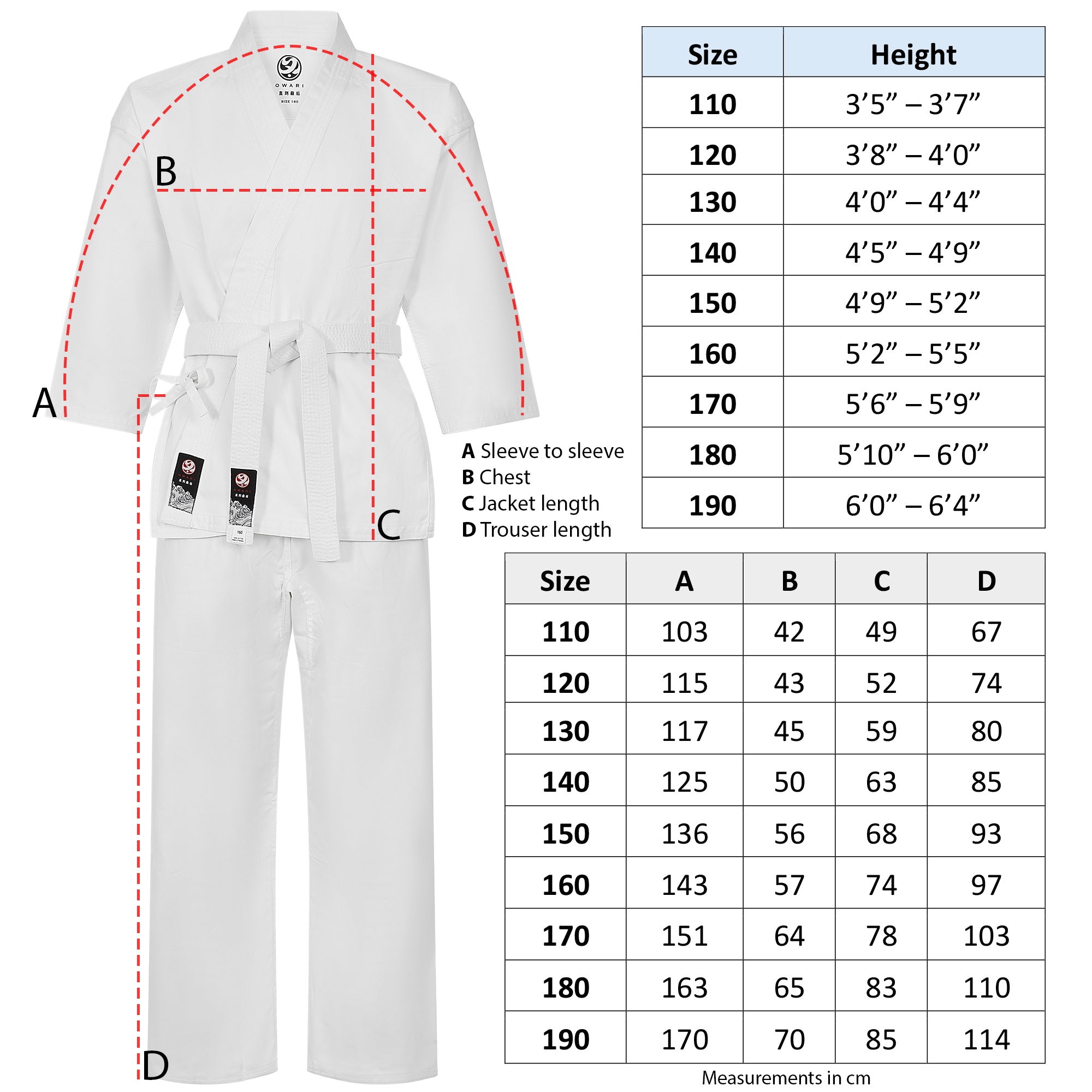 Owari Student Karate Suit & White Belt