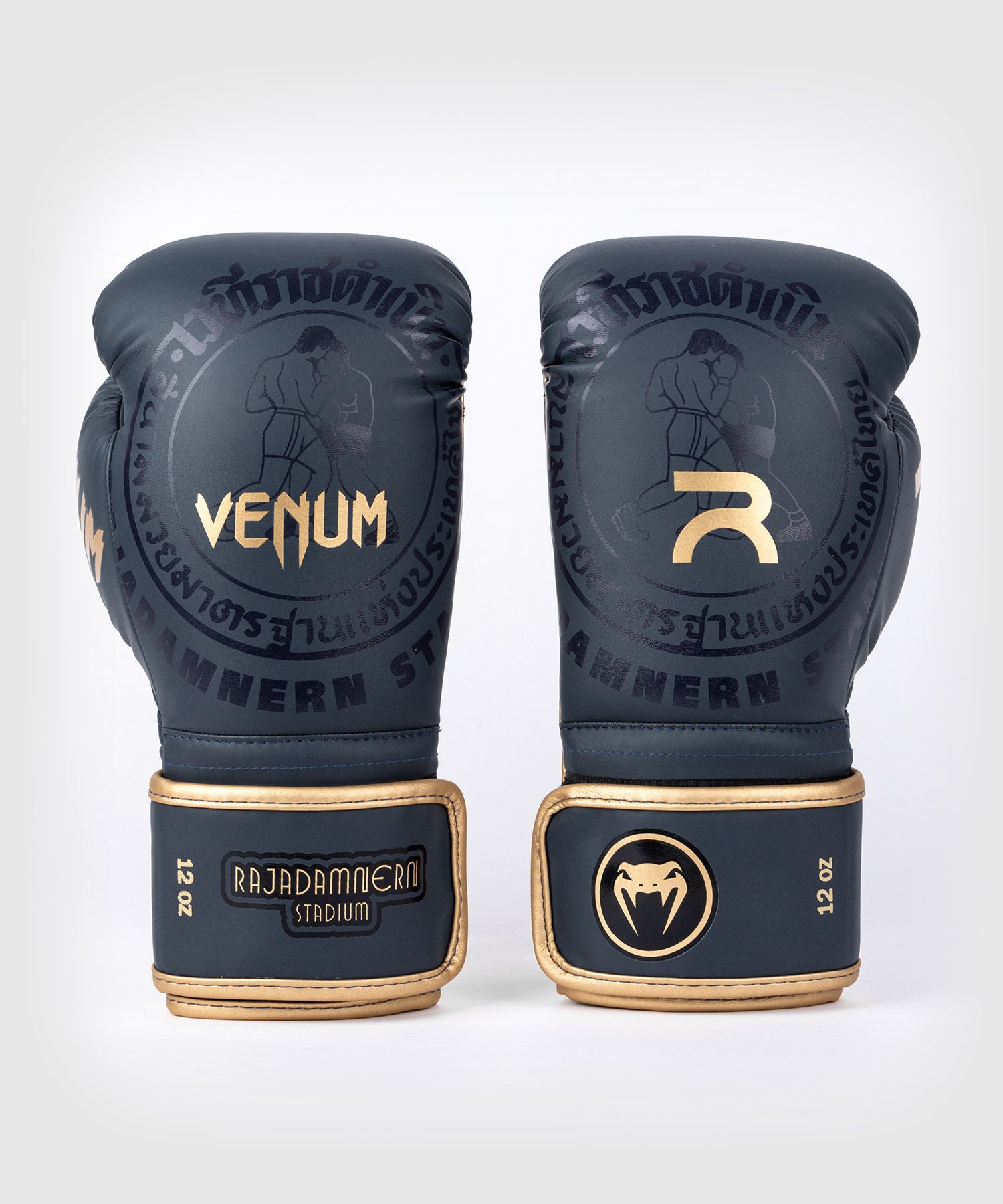 Rajadamnern X Venum Boxing Gloves Muay Thai Blue - Budo Online