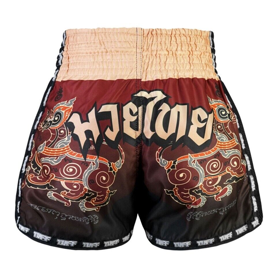 TUFF Muay Thai Shorts Yant Narai Turning The Land Retro Fit