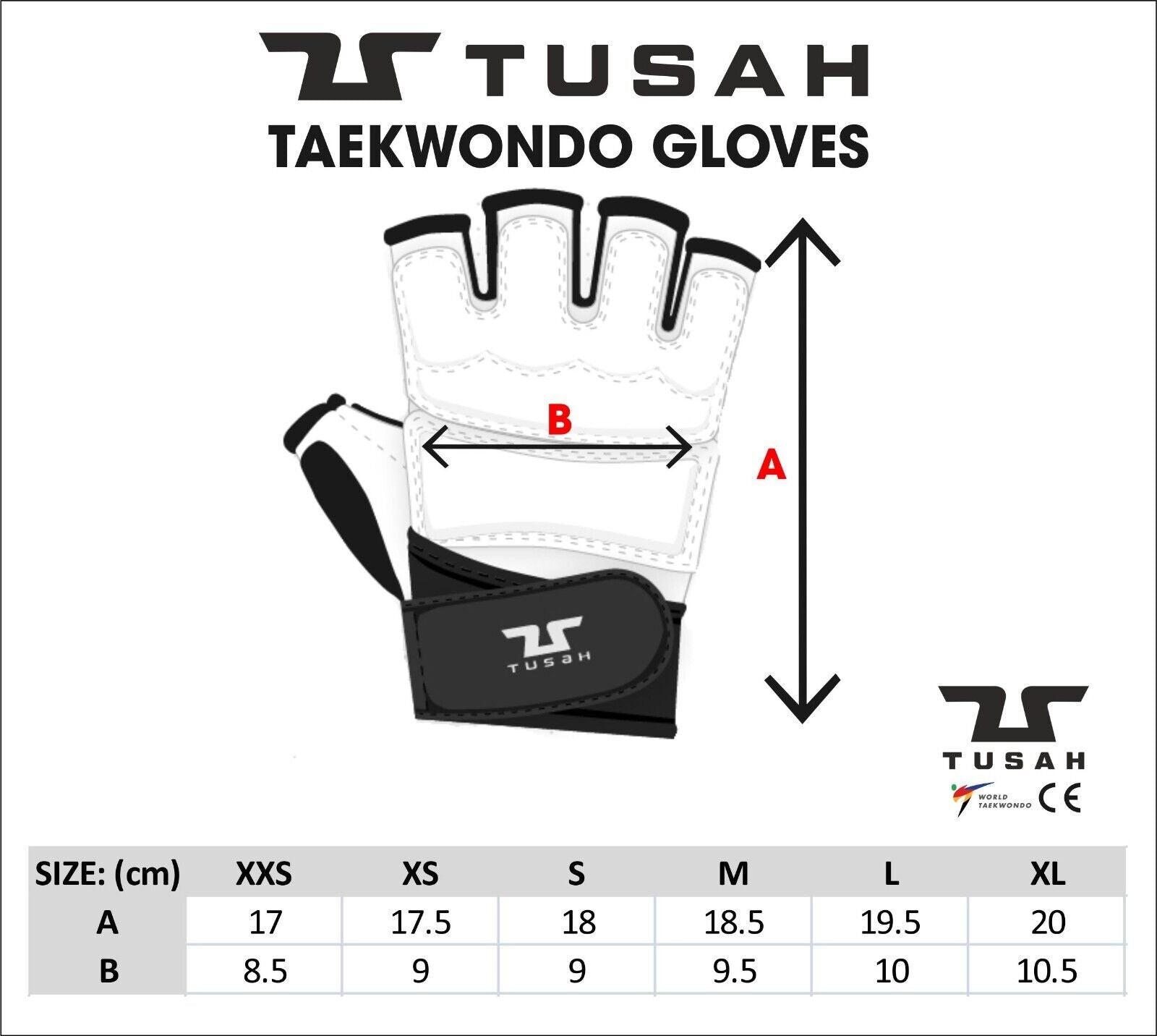 Tusah WT Approved Taekwondo Gloves Mitts