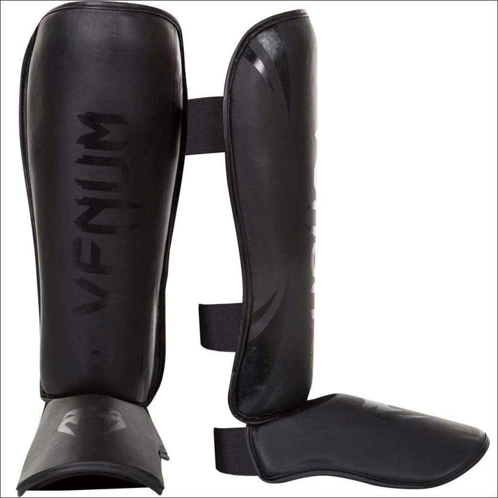 Venum Challenger MMA Shin Guards Black Muay Thai - Budo Online