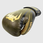 Venum Impact Boxing Gloves - Khaki/Gold - Long Cuff