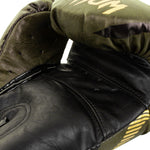 Venum Impact Boxing Gloves - Khaki/Gold - Long Cuff