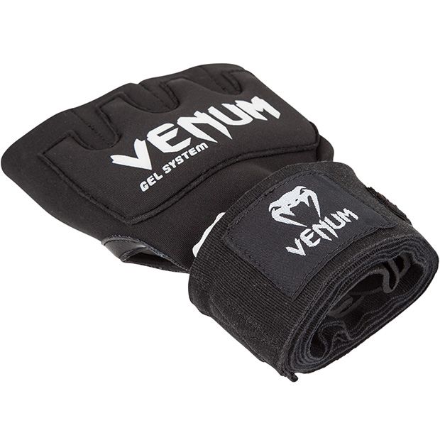 Venum Kontact Inner Gel Boxing Glove Wraps - Black/White