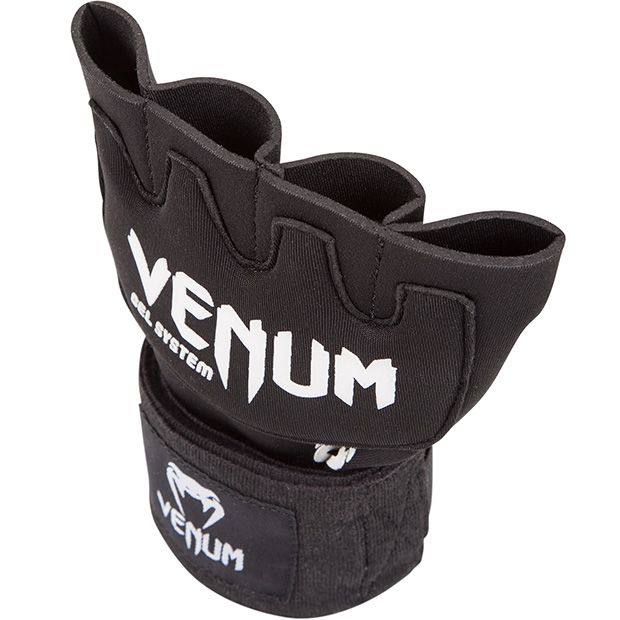 Venum Kontact Inner Gel Boxing Glove Wraps - Black/White - Budo Online
