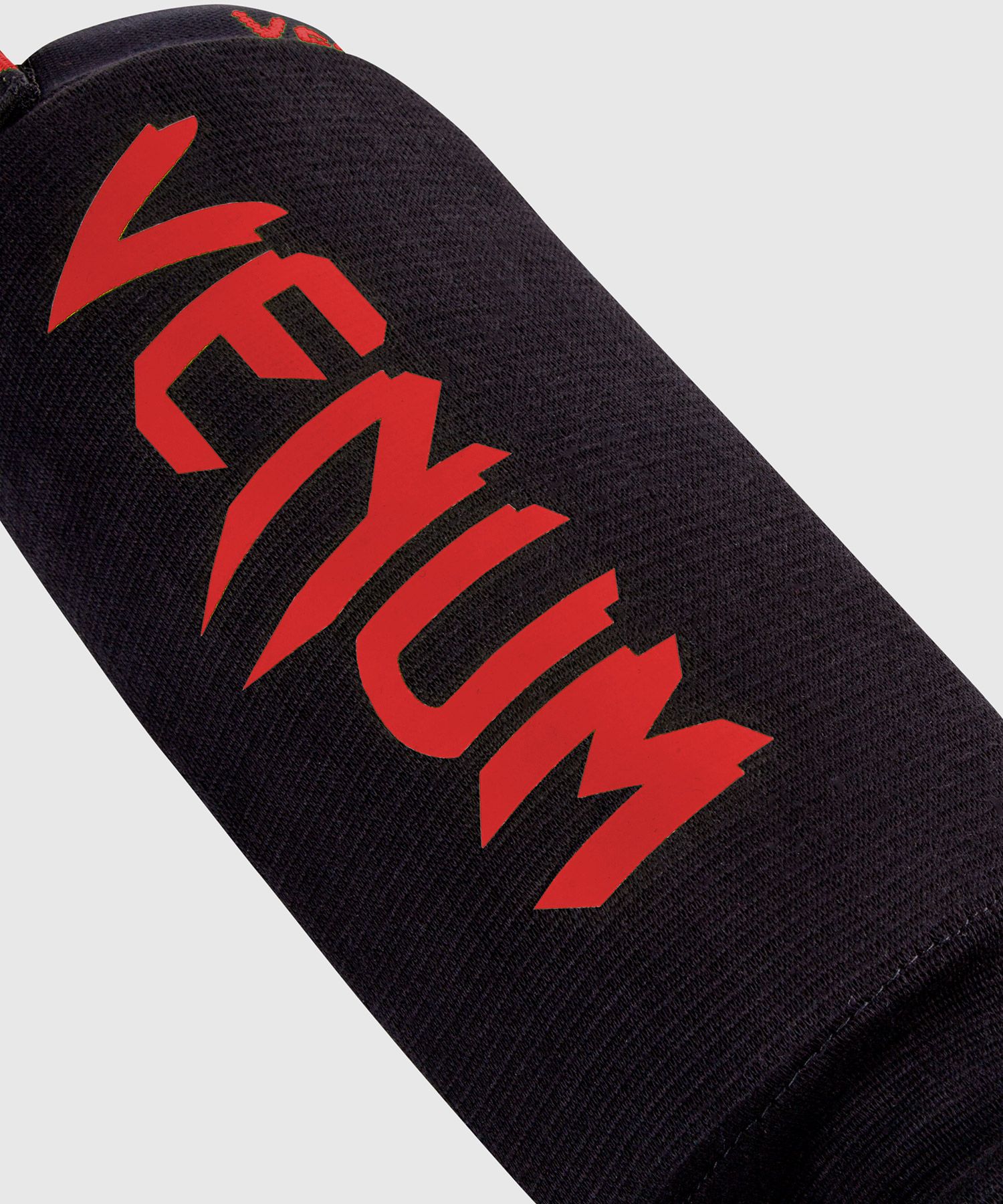 Venum Kontact Shin Guards Black/Red MMA Kickboxing - Budo Online