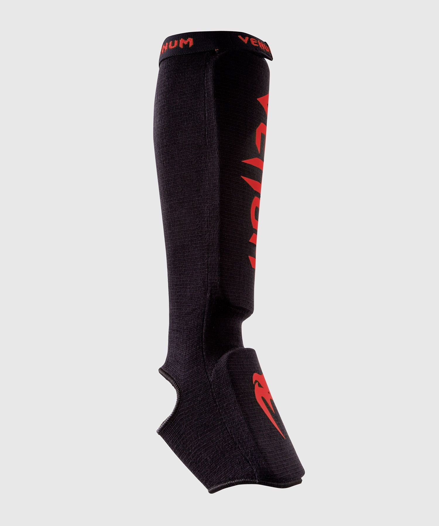 Venum Kontact Shin Guards Black/Red MMA Kickboxing