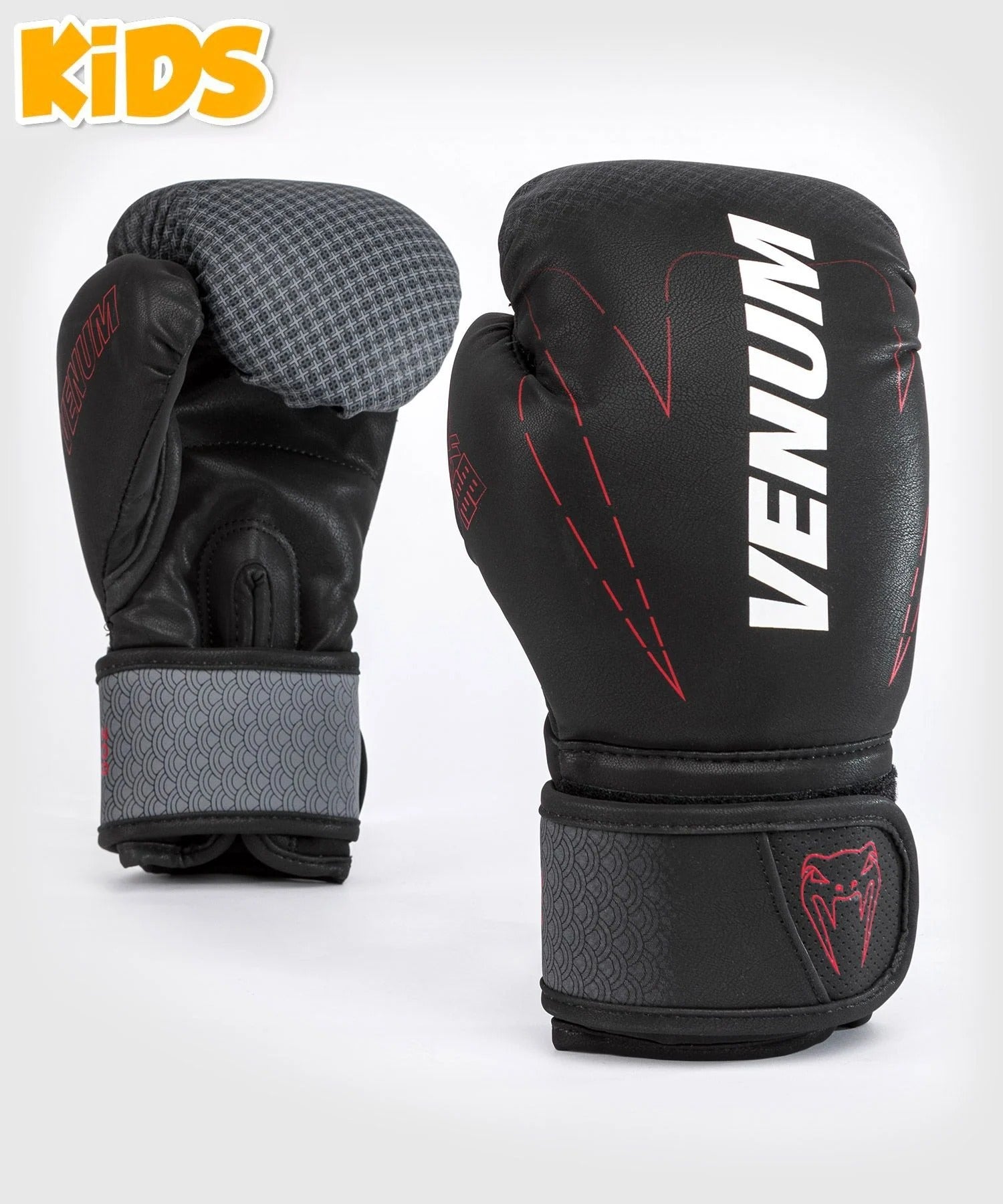 Venum Okinawa 3.0 Kids Boxing Gloves - Black/Red - Budo Online