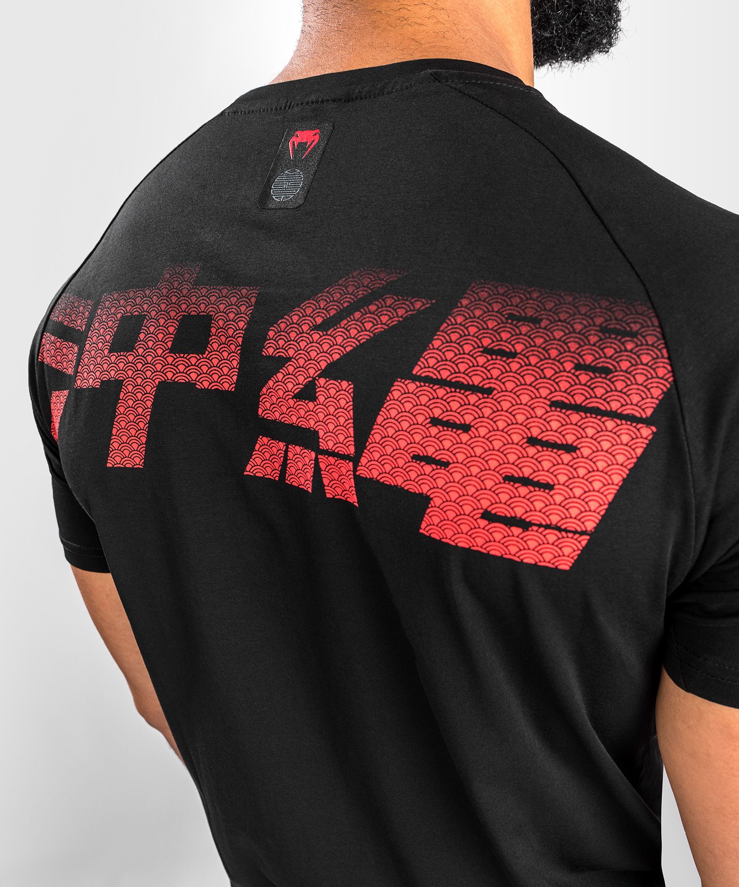 Venum Okinawa 3.0 MMA T-Shirt Athleisure Black Red - Budo Online