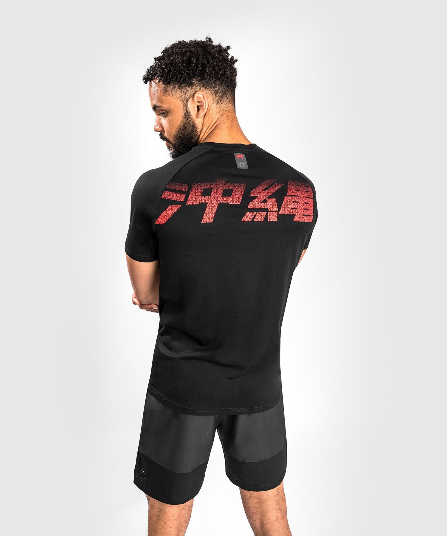 Venum Okinawa 3.0 MMA T-Shirt Athleisure Black Red - Budo Online