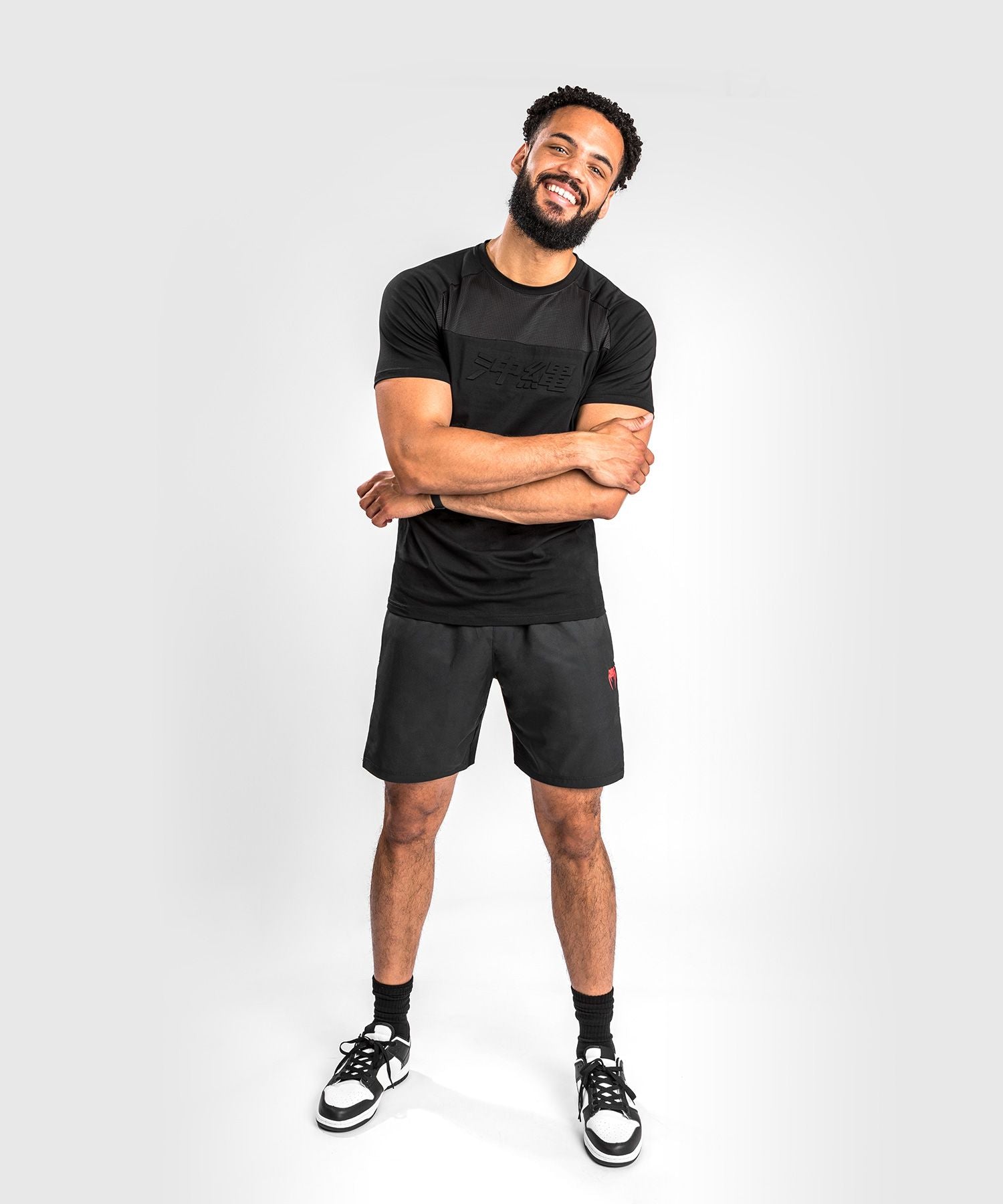 Venum Okinawa 3.0 MMA T-Shirt Athleisure Black Red - Budo Online