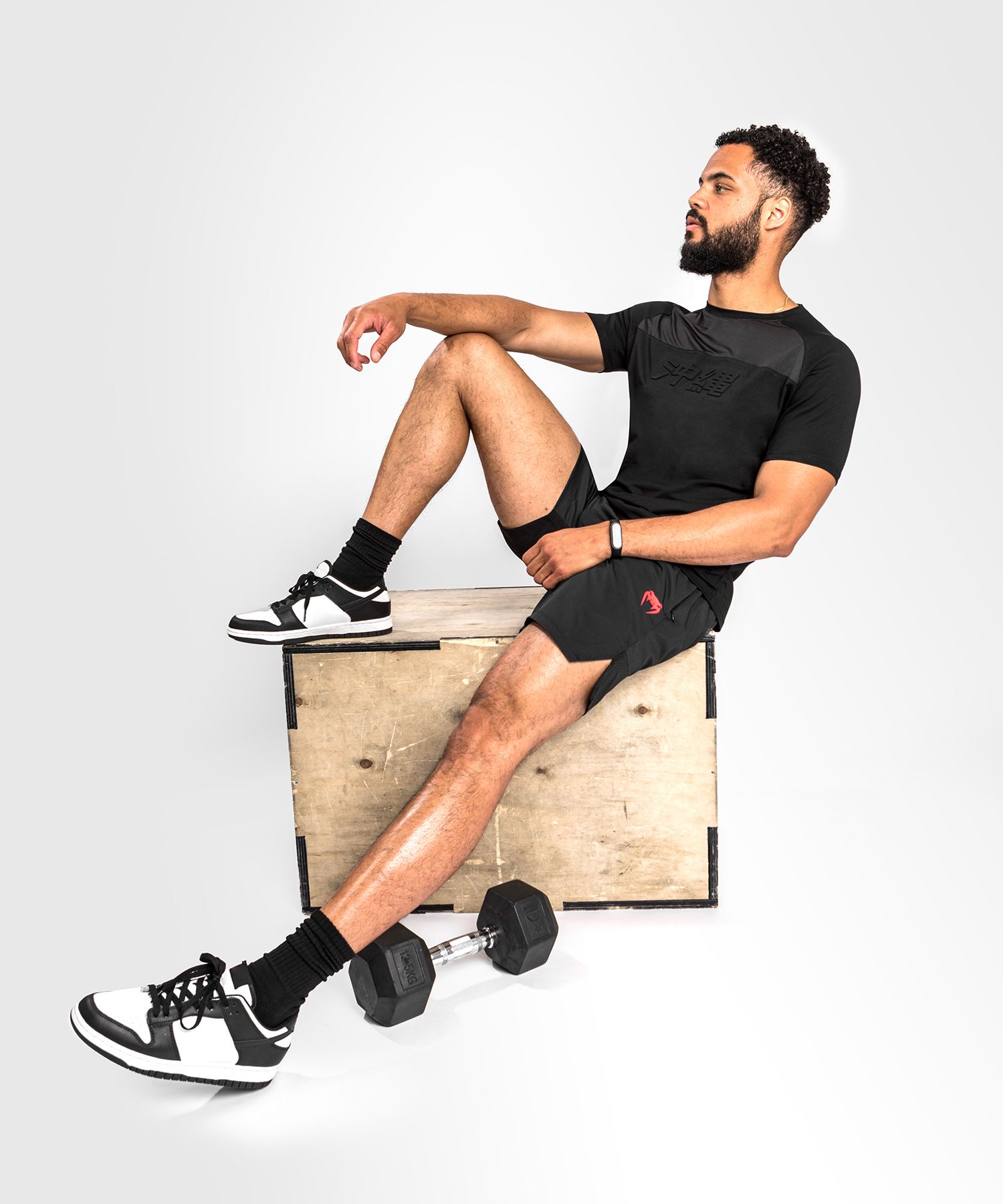 Venum Okinawa 3.0 MMA T-Shirt Athleisure Black Red - Budo Online