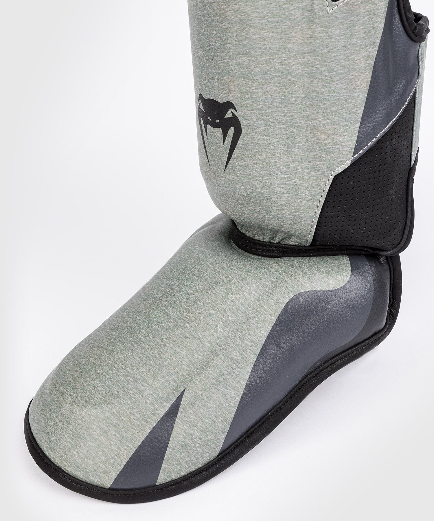 Venum Stone Shinguards Mineral Green MMA Kickboxing Thai