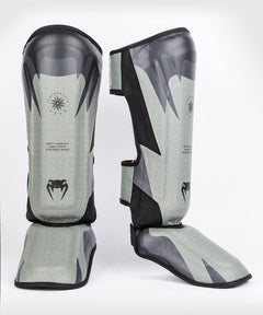 Venum Stone Shinguards Mineral Green MMA Kickboxing Thai