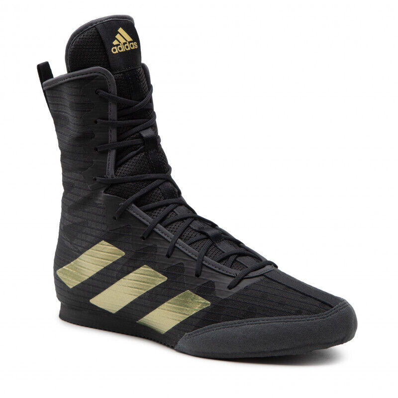 adidas Box Hog 4 Boxing Boots Black & Gold - Budo Online