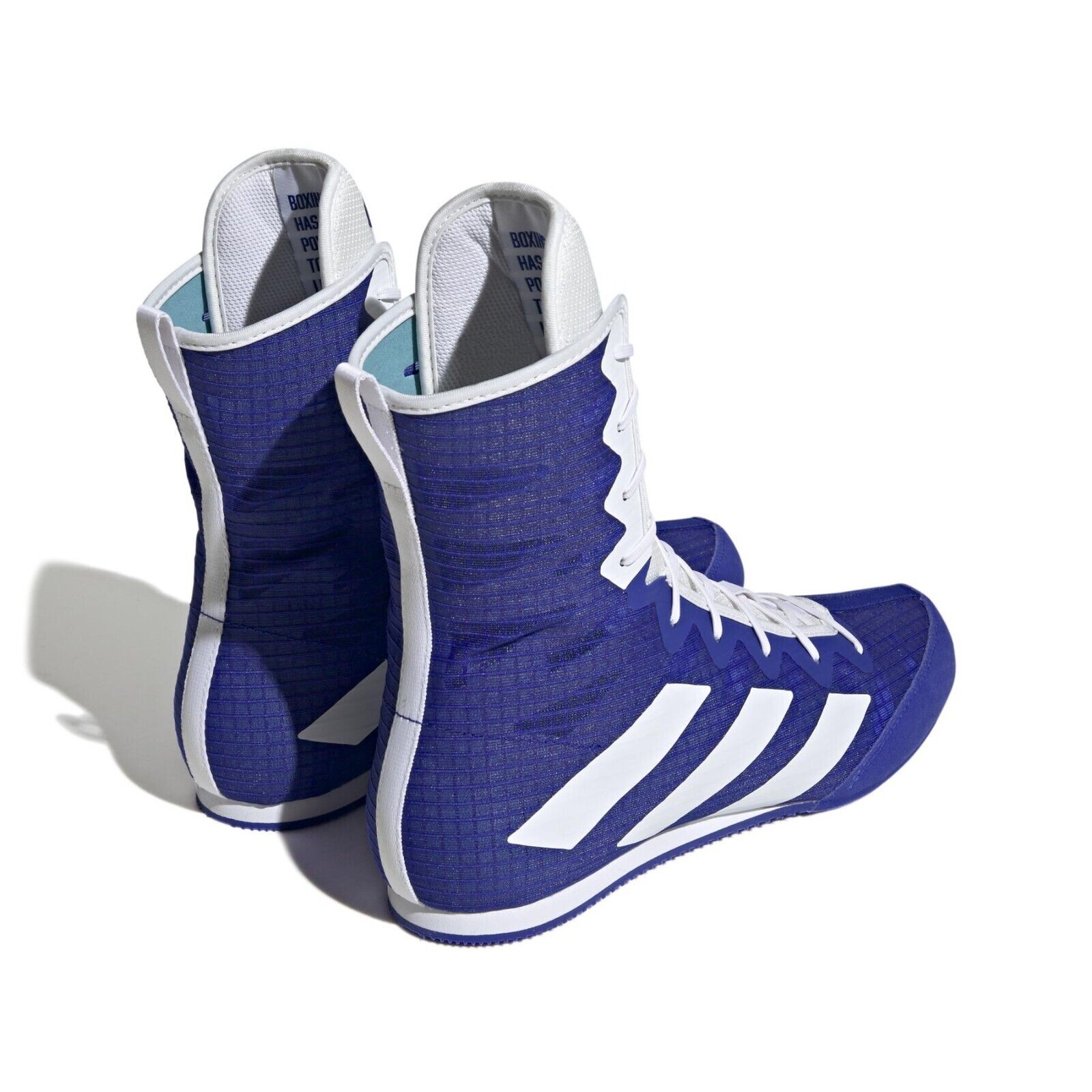 adidas Box Hog 4 Boxing Boots Blue & White - Budo Online