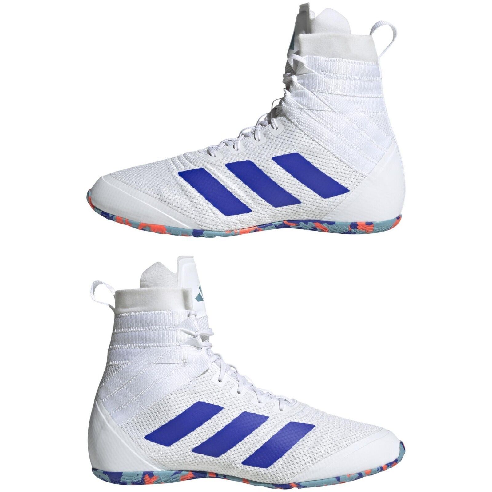 adidas Boxing Boots Speedex 18 Mens White Blue