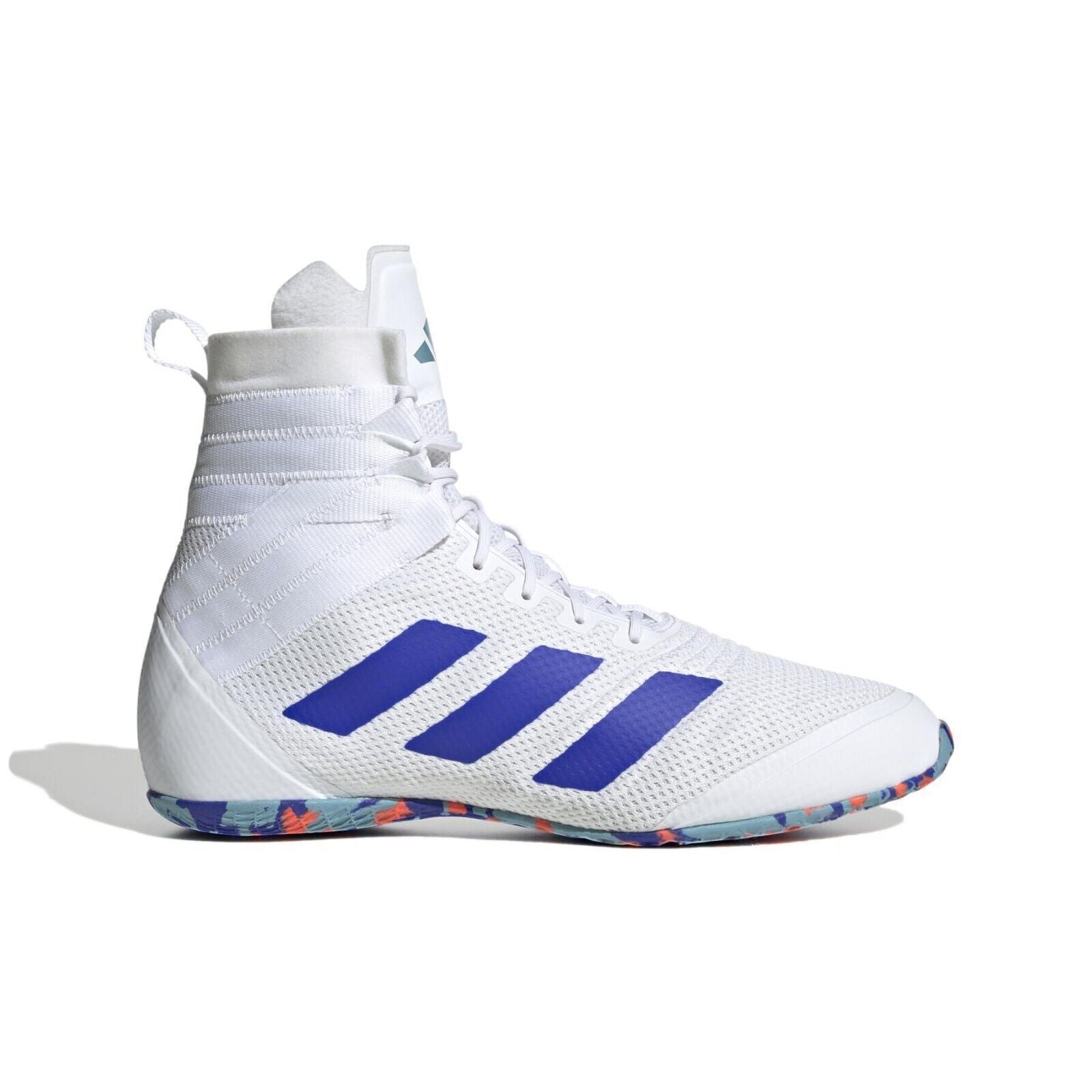 adidas Boxing Boots Speedex 18 Mens White Blue - Budo Online