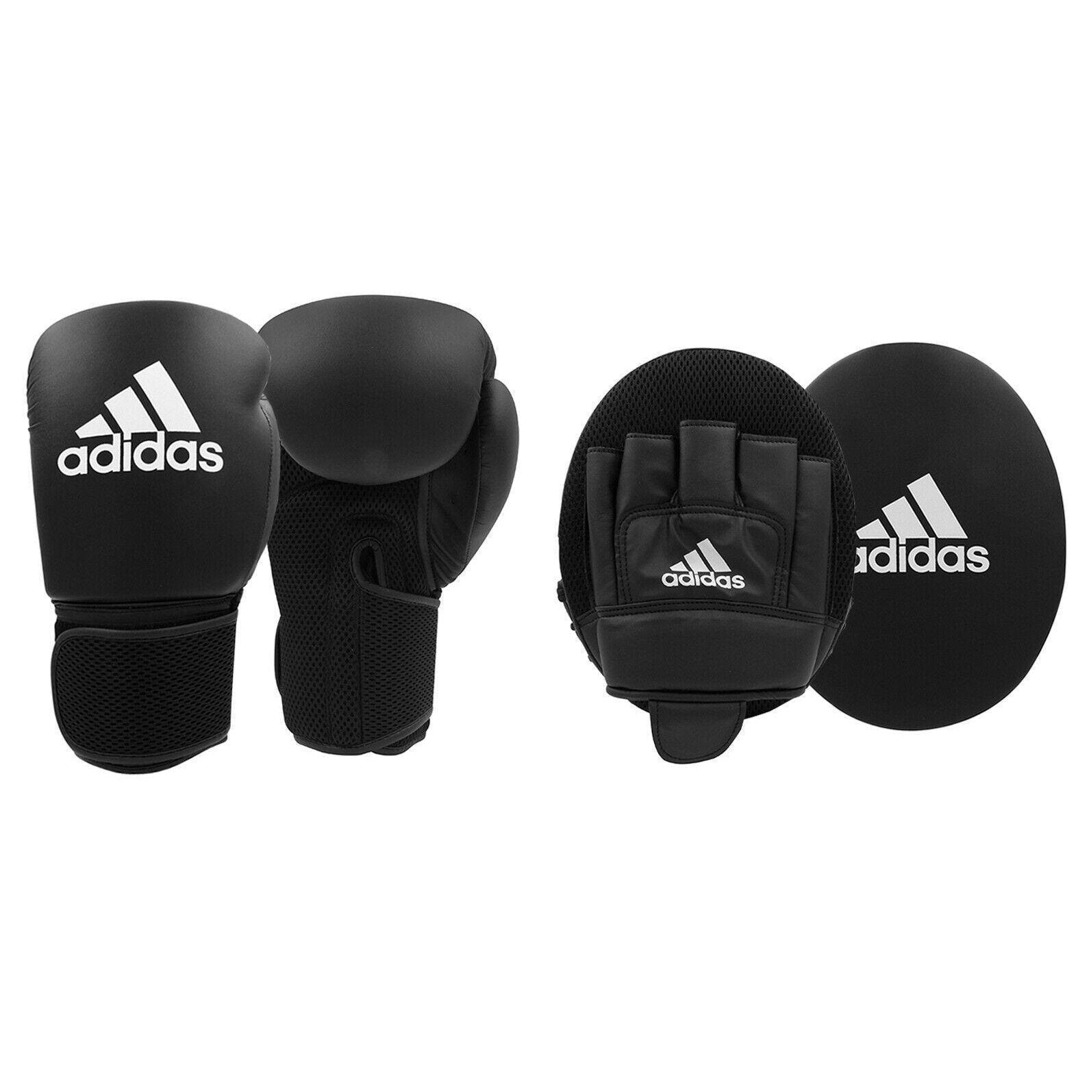 adidas Boxing Gloves & Focus Mitts Beginners Set Kids Adults - Budo Online
