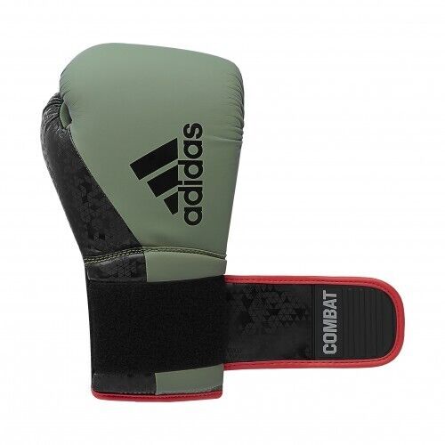 adidas Combat 50 Boxing Gloves Khaki Green
