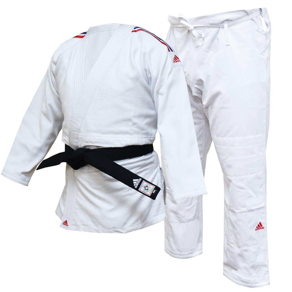 adidas Contest Judo Gi White Suit J650 Double Weave 23oz - Budo Online