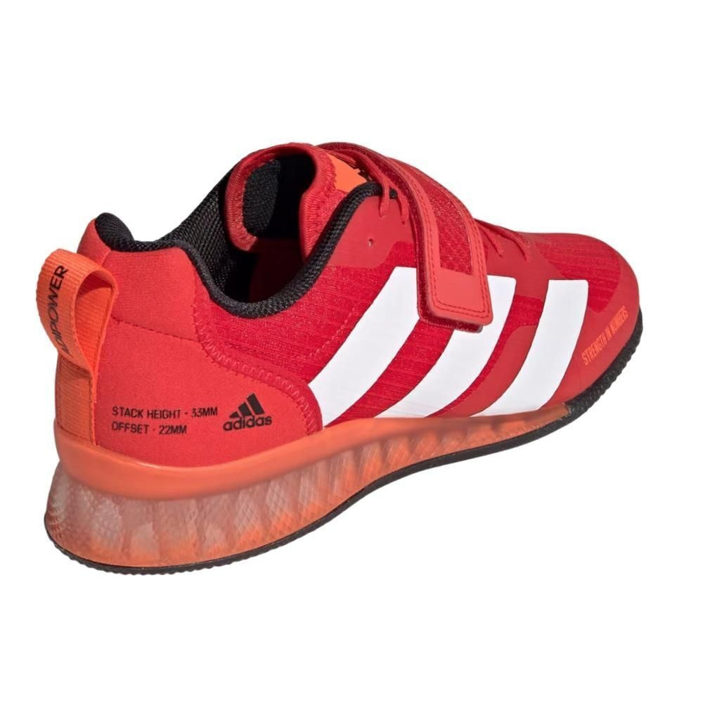 adidas Mens Adipower III Weightlifting Shoes Red Powerlifting