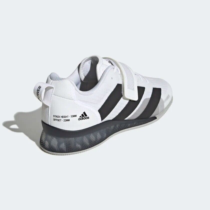 adidas Mens Adipower III Weightlifting Shoes White