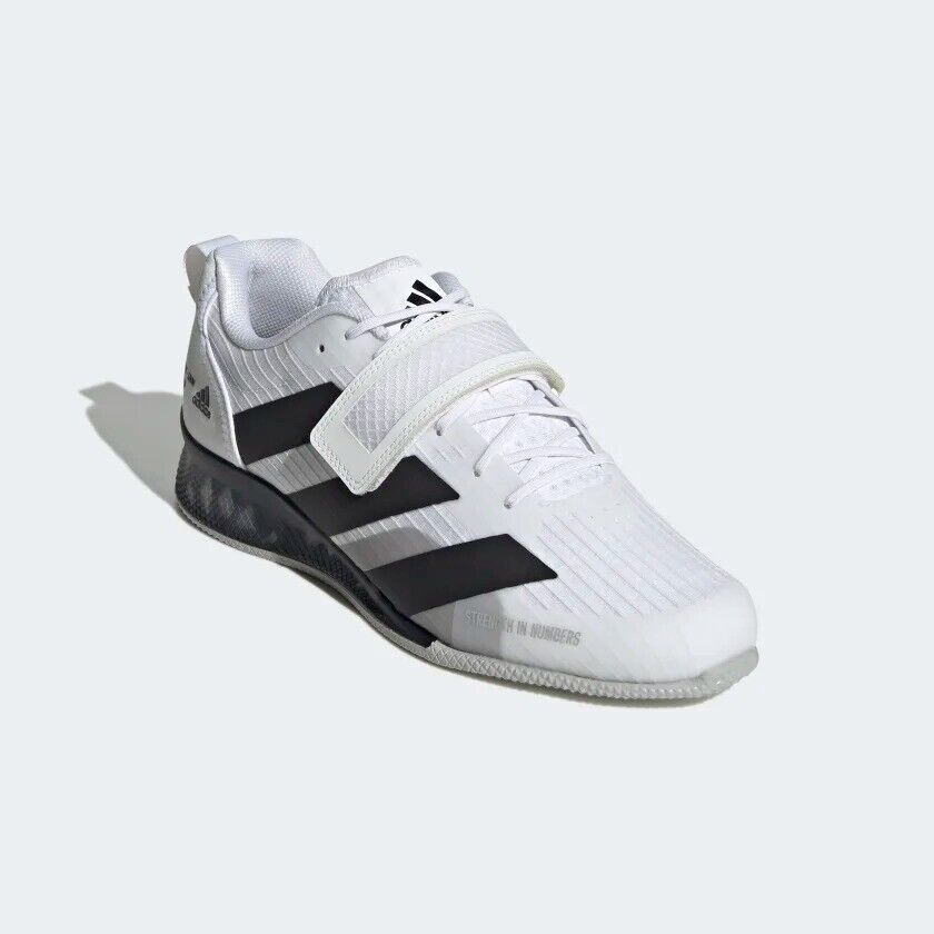 adidas Mens Adipower III Weightlifting Shoes White