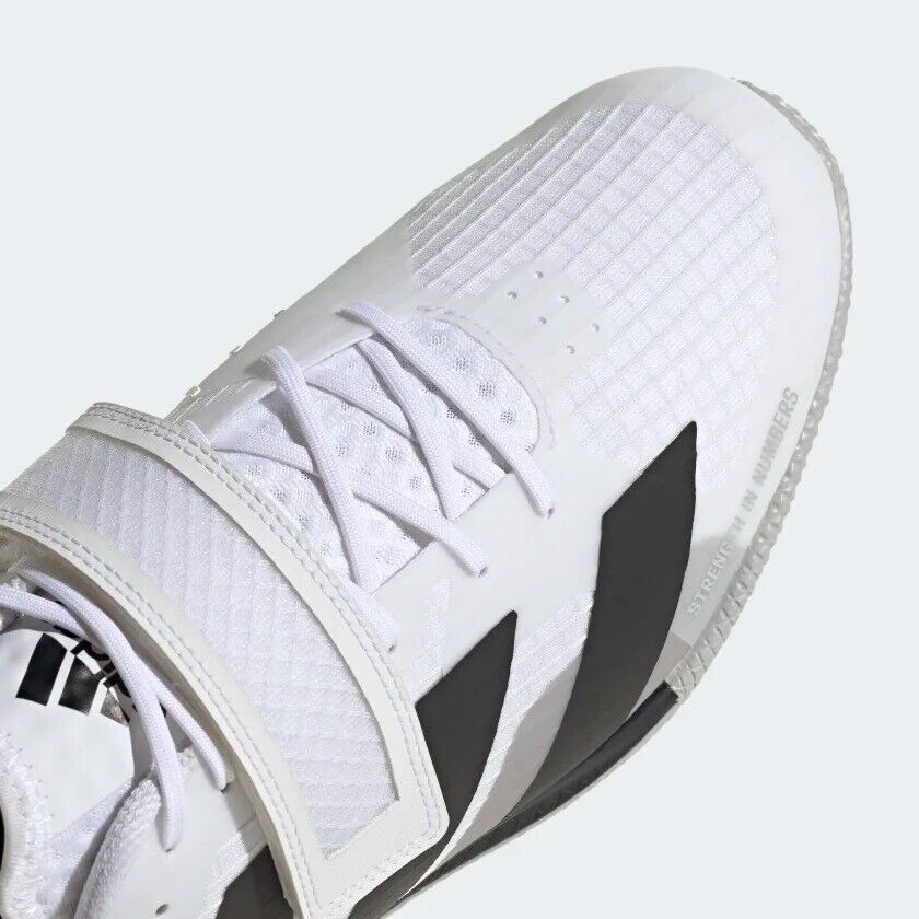 adidas Mens Adipower III Weightlifting Shoes White Powerlifting