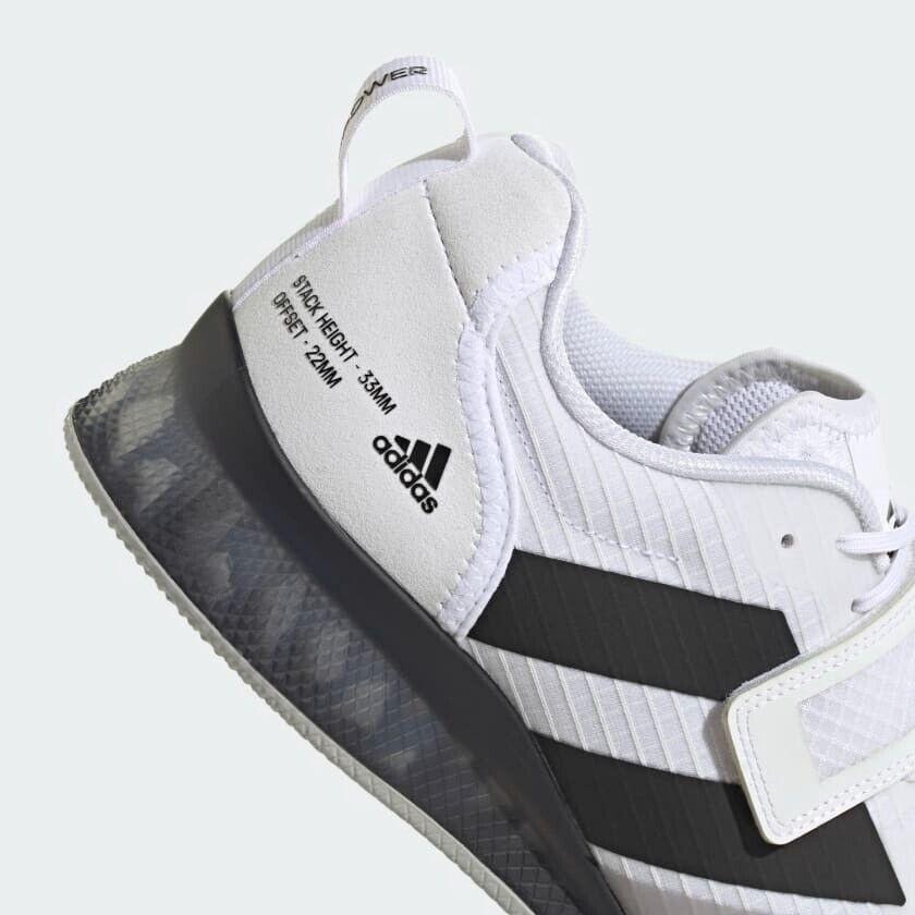 adidas Mens Adipower III Weightlifting Shoes White Budo Online adidas Mens Adipower III Weightlifting Shoes White Budo Online
