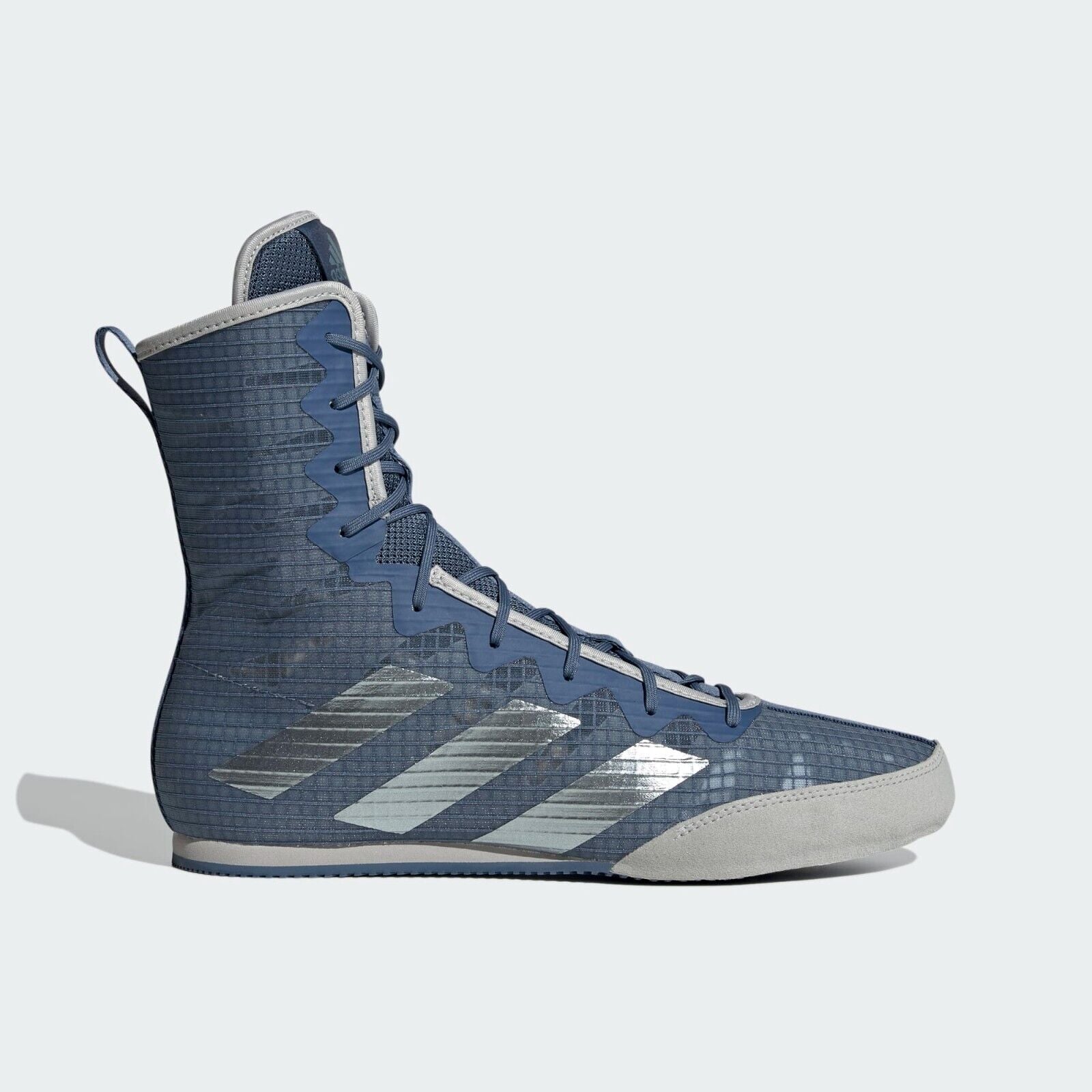 adidas Mens Box Hog 4 Boxing Boots Navy Blue Mid Cut Breathable