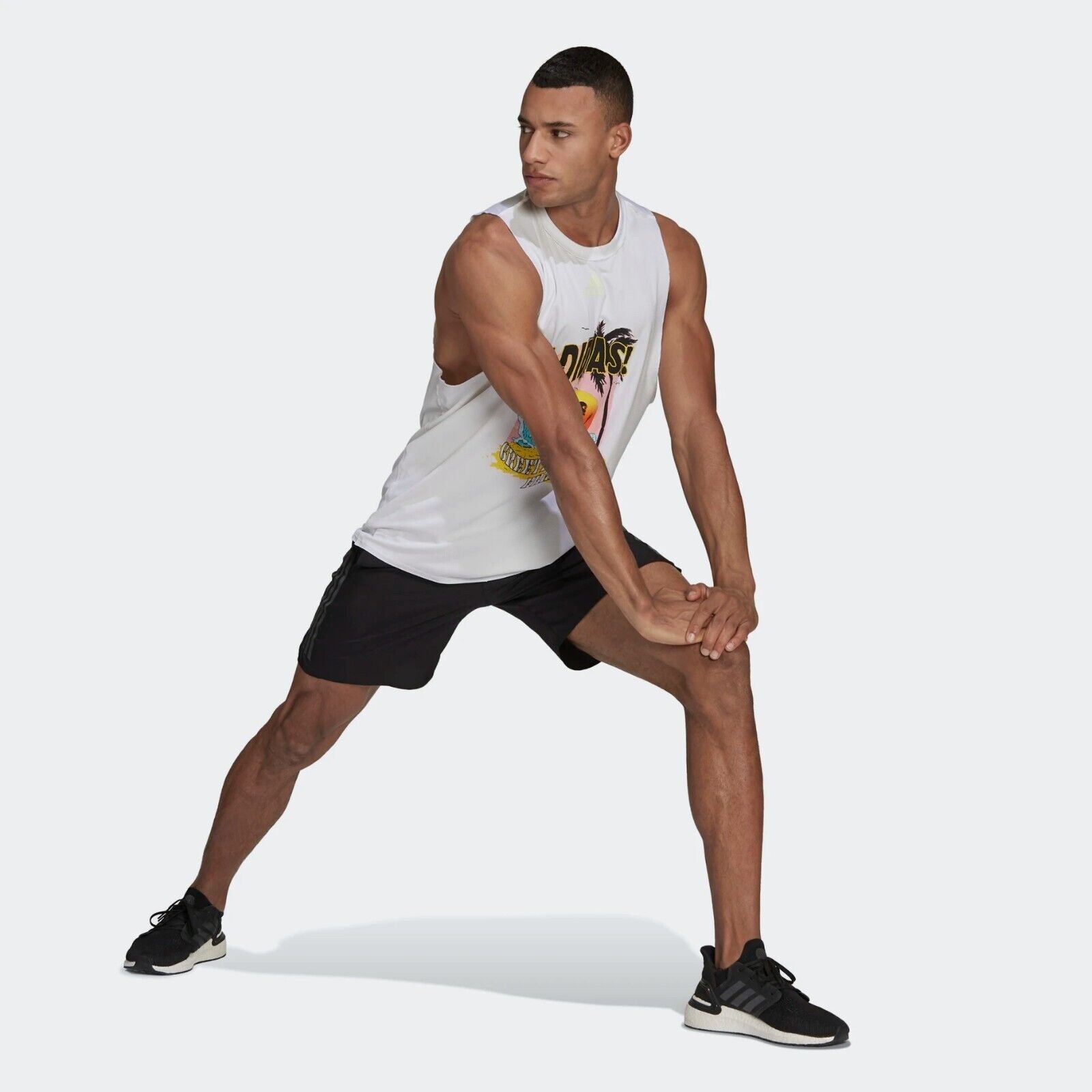 adidas cut off shorts