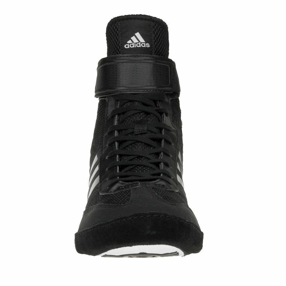 adidas Mens Combat Speed 5 Wrestling Shoes Black & Silver
