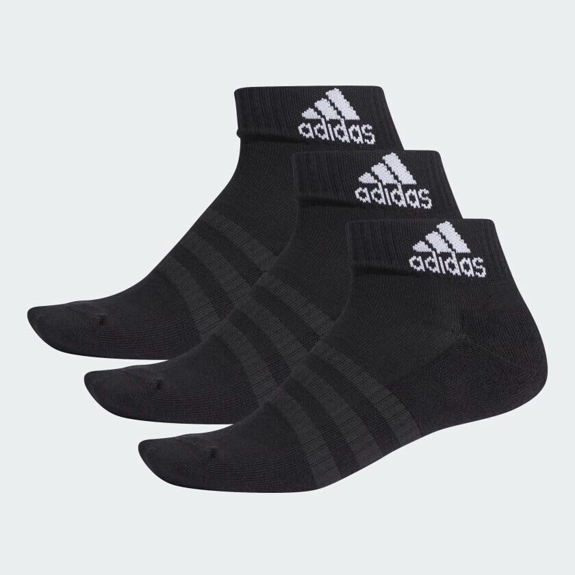 adidas Mens Cushioned Ankle Socks Black