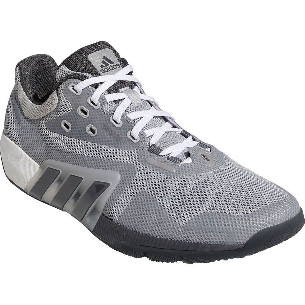 adidas Mens Dropset Gym Trainers Weightlifting / Cardio Shoes Grey
