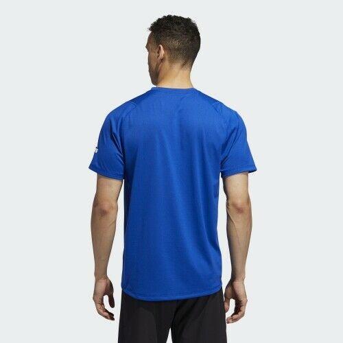 adidas Mens Freelift Weightlifting T-Shirt Blue