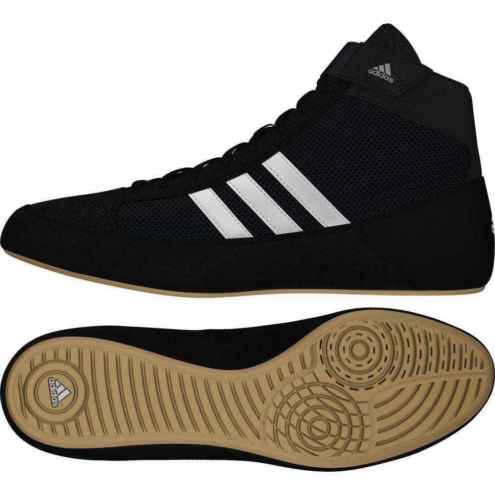 adidas Mens Havoc Wrestling Shoes Black Boxing Boots